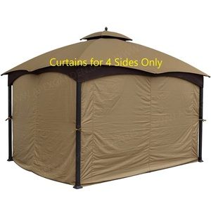 APEX GARDEN Universal Privacy Curtain Set for 10' x 12'...